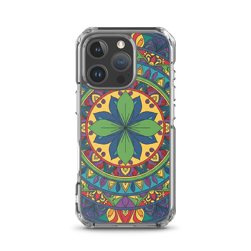 Mandala Art Clear Case – Slim Transparent Protective iPhone Cover
