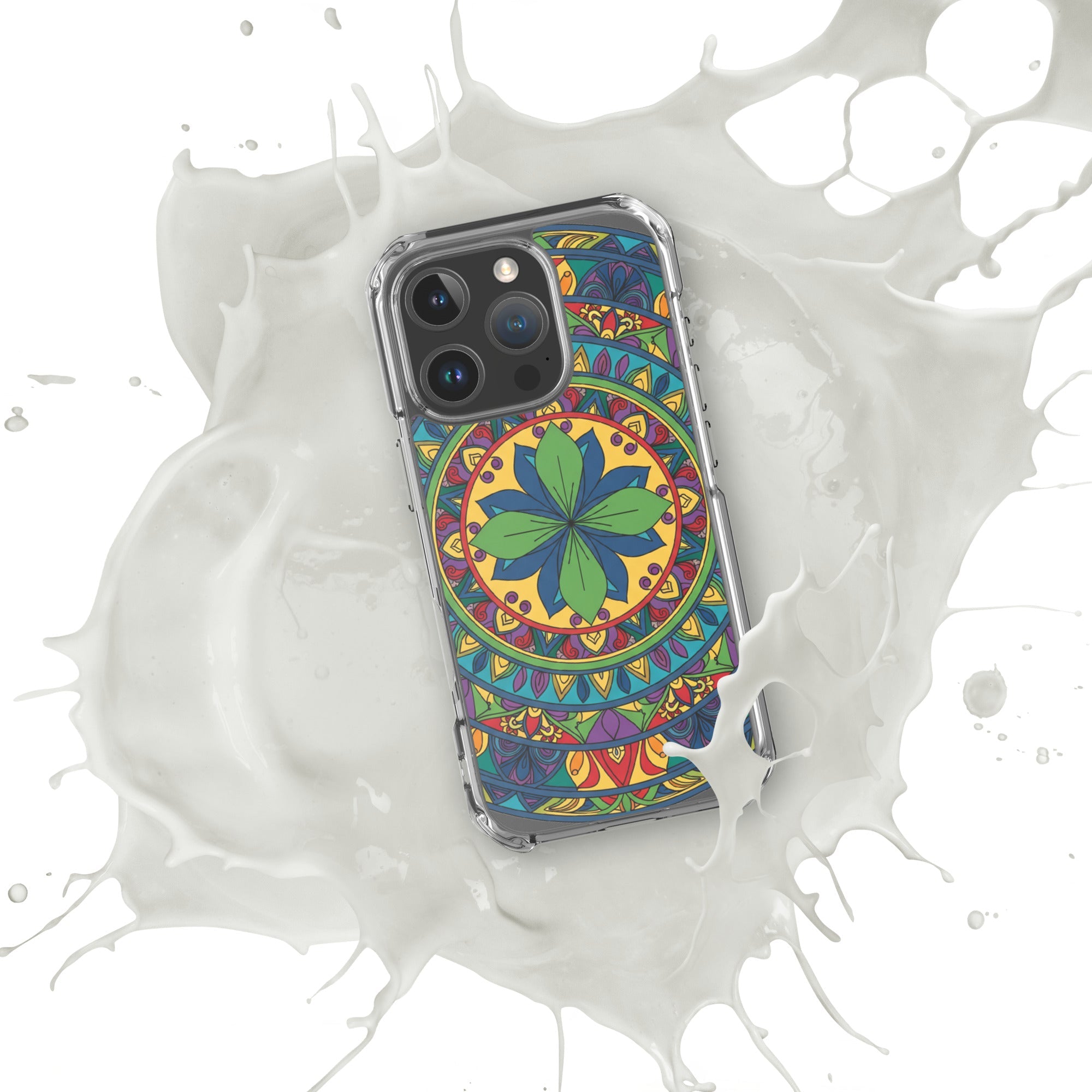 Mandala Art Clear Case – Slim Transparent Protective iPhone Cover