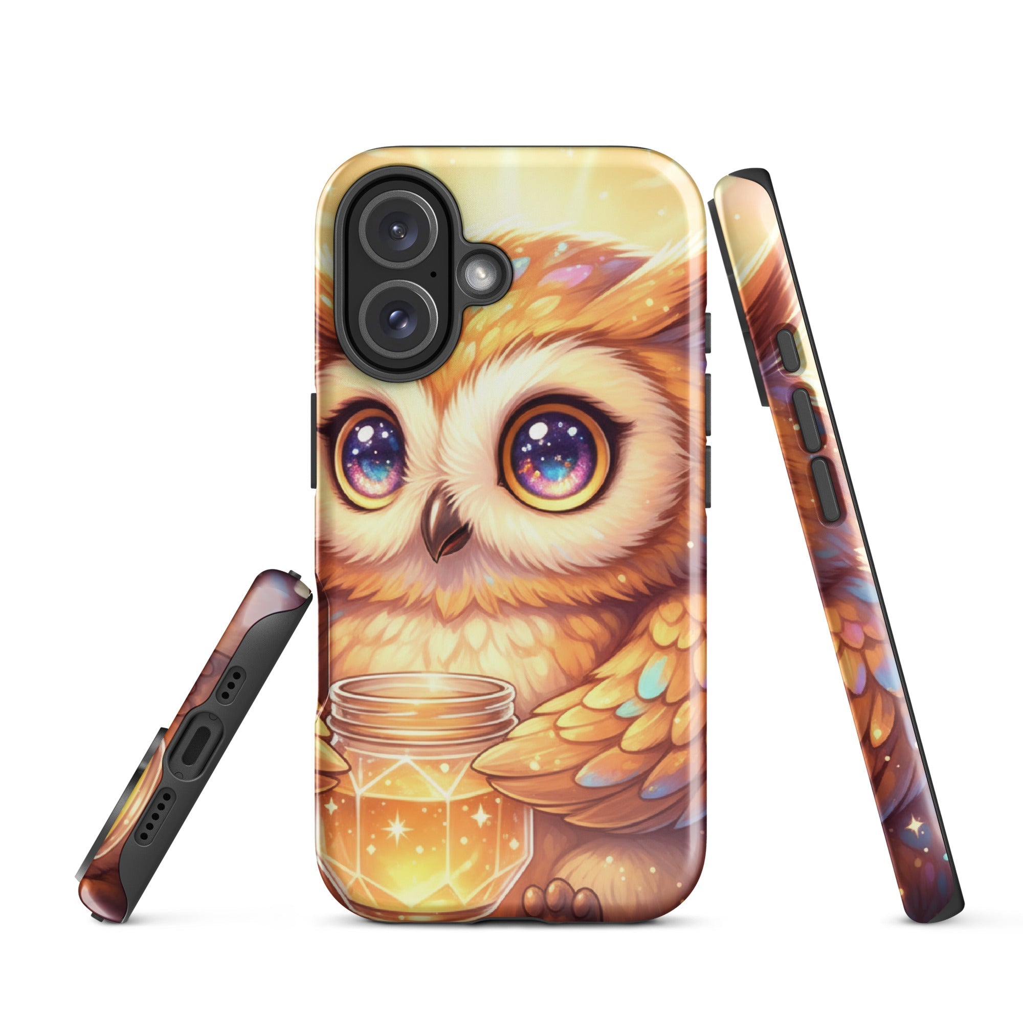 Golden Owl with Star Jar – Tough Protective iPhone Case
