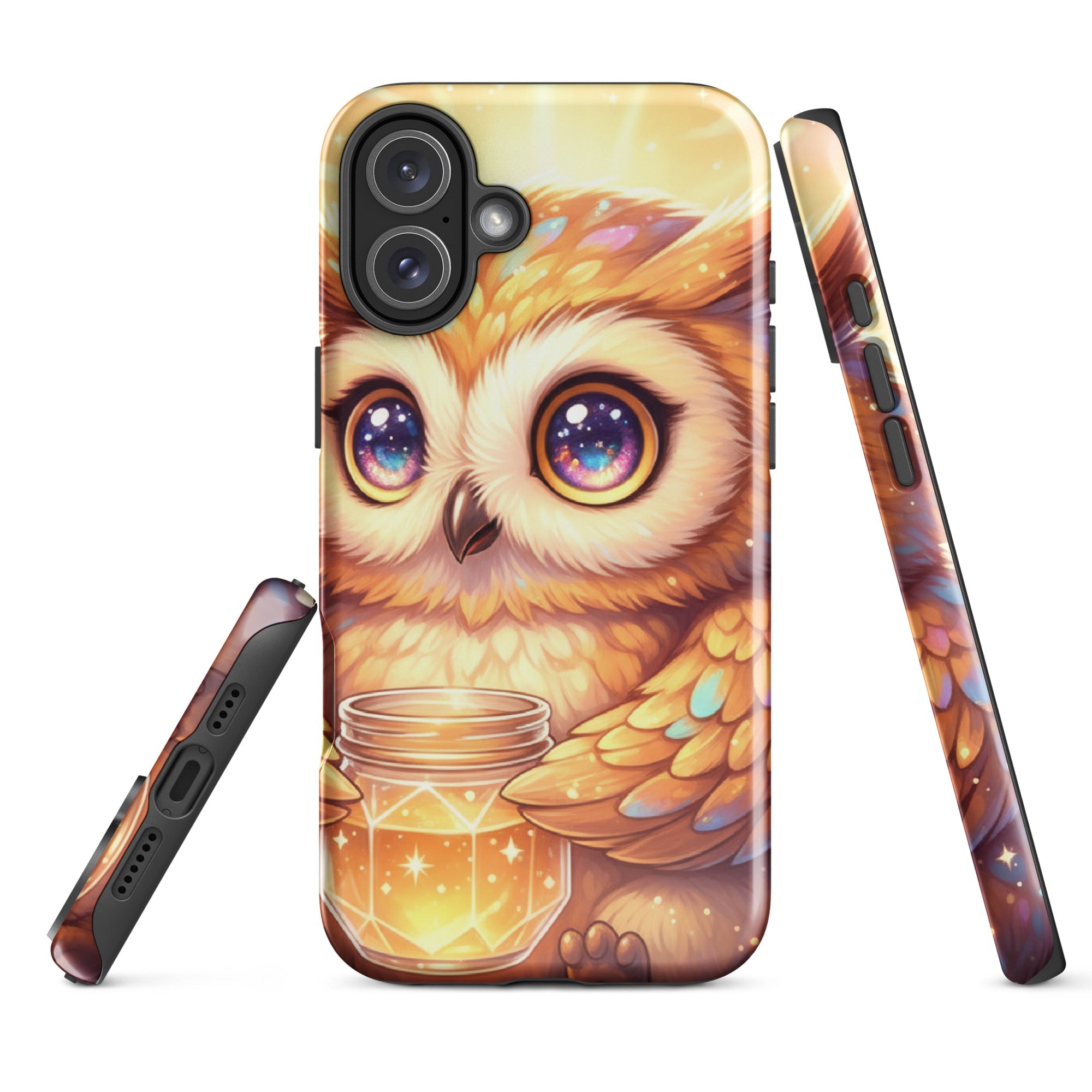 Golden Owl with Star Jar – Tough Protective iPhone Case