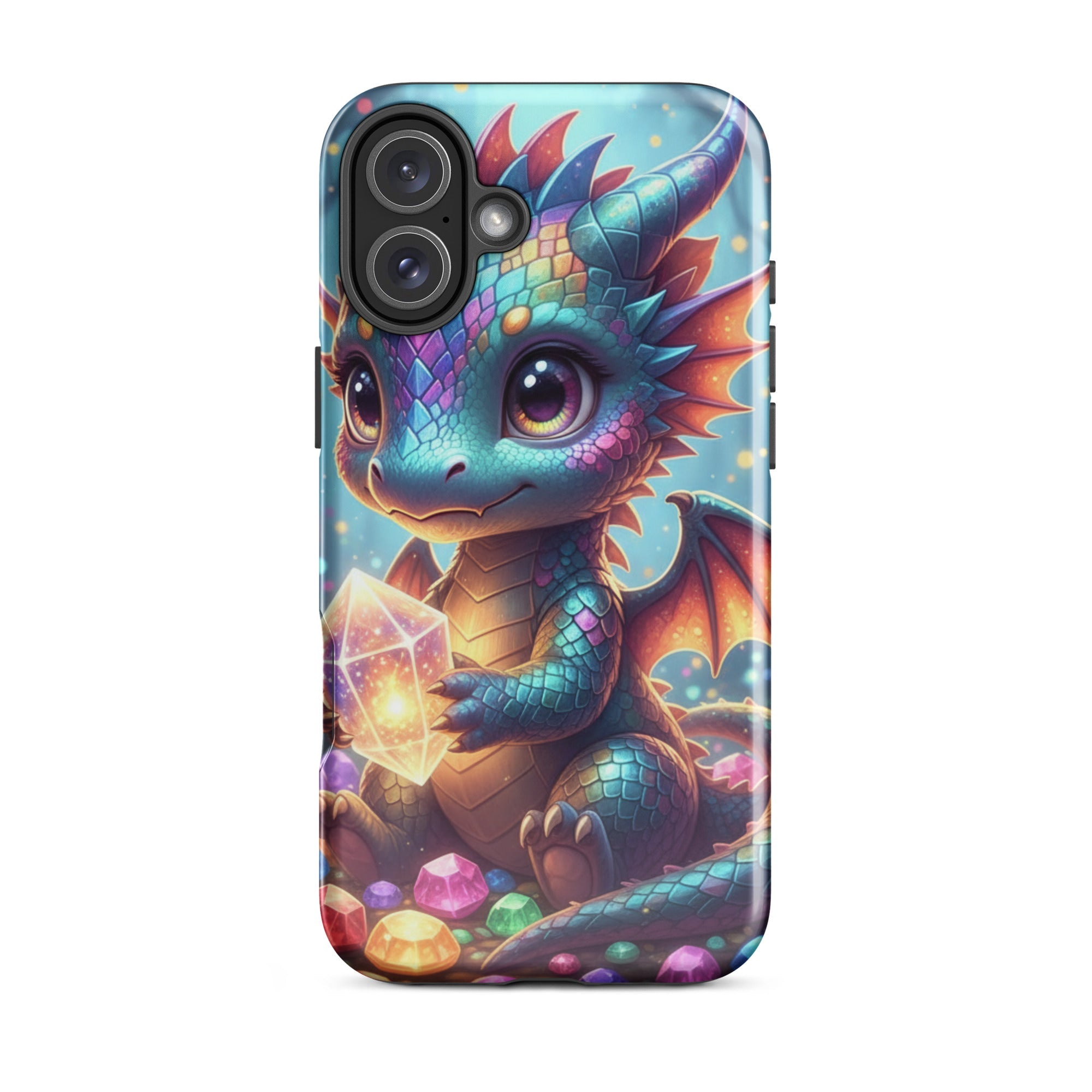 Baby Dragon with Crystal – Slim Hard iPhone Case