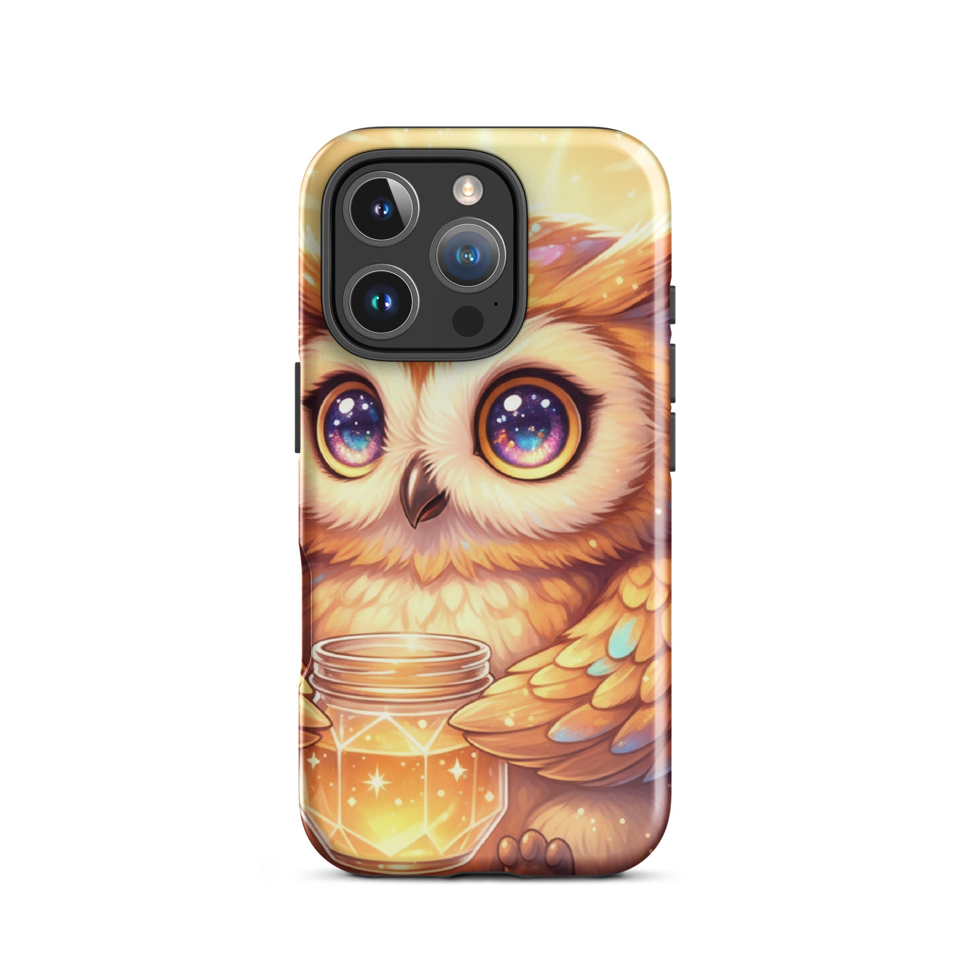 Golden Owl with Star Jar – Tough Protective iPhone Case