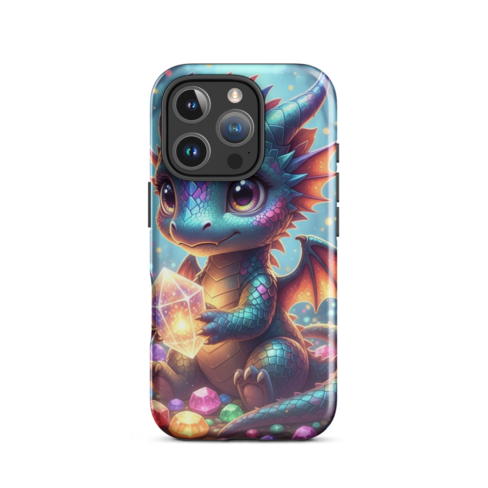Baby Dragon with Crystal – Slim Hard iPhone Case