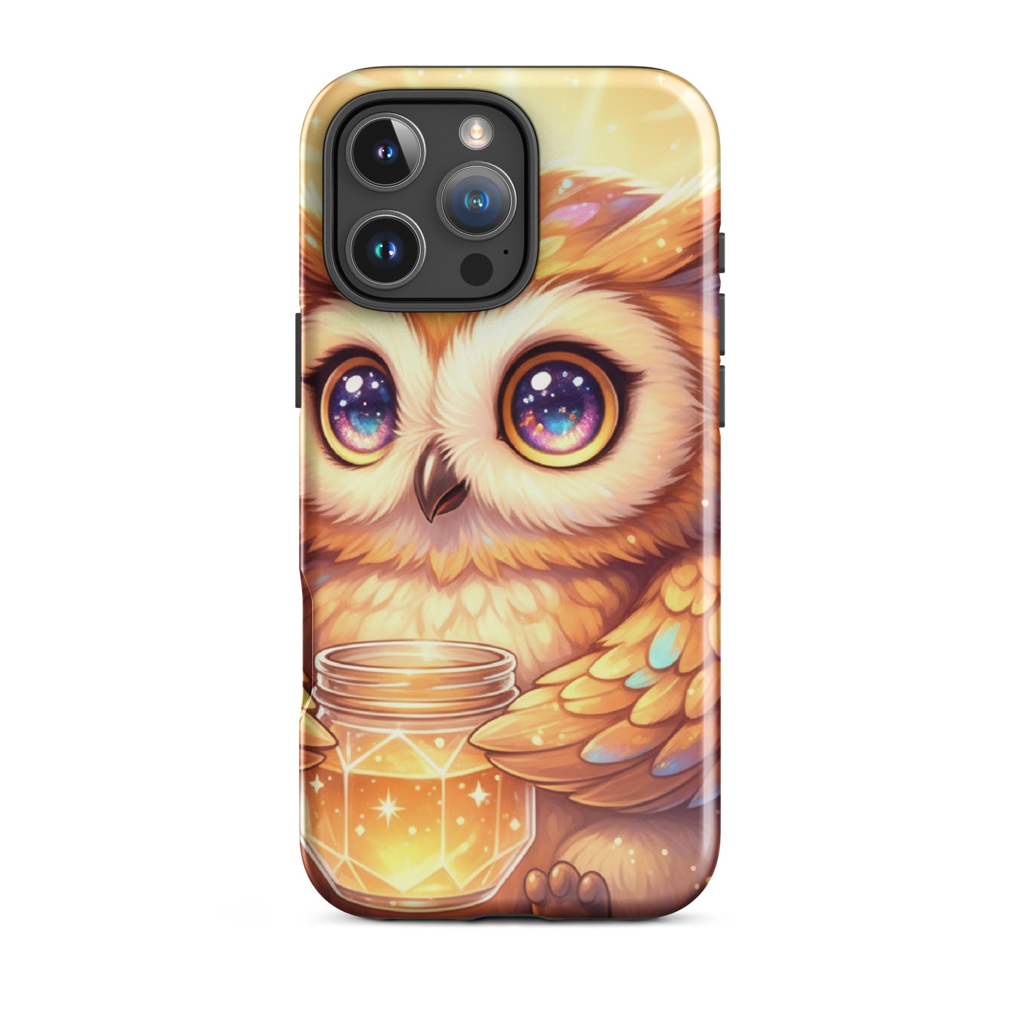Golden Owl with Star Jar – Tough Protective iPhone Case