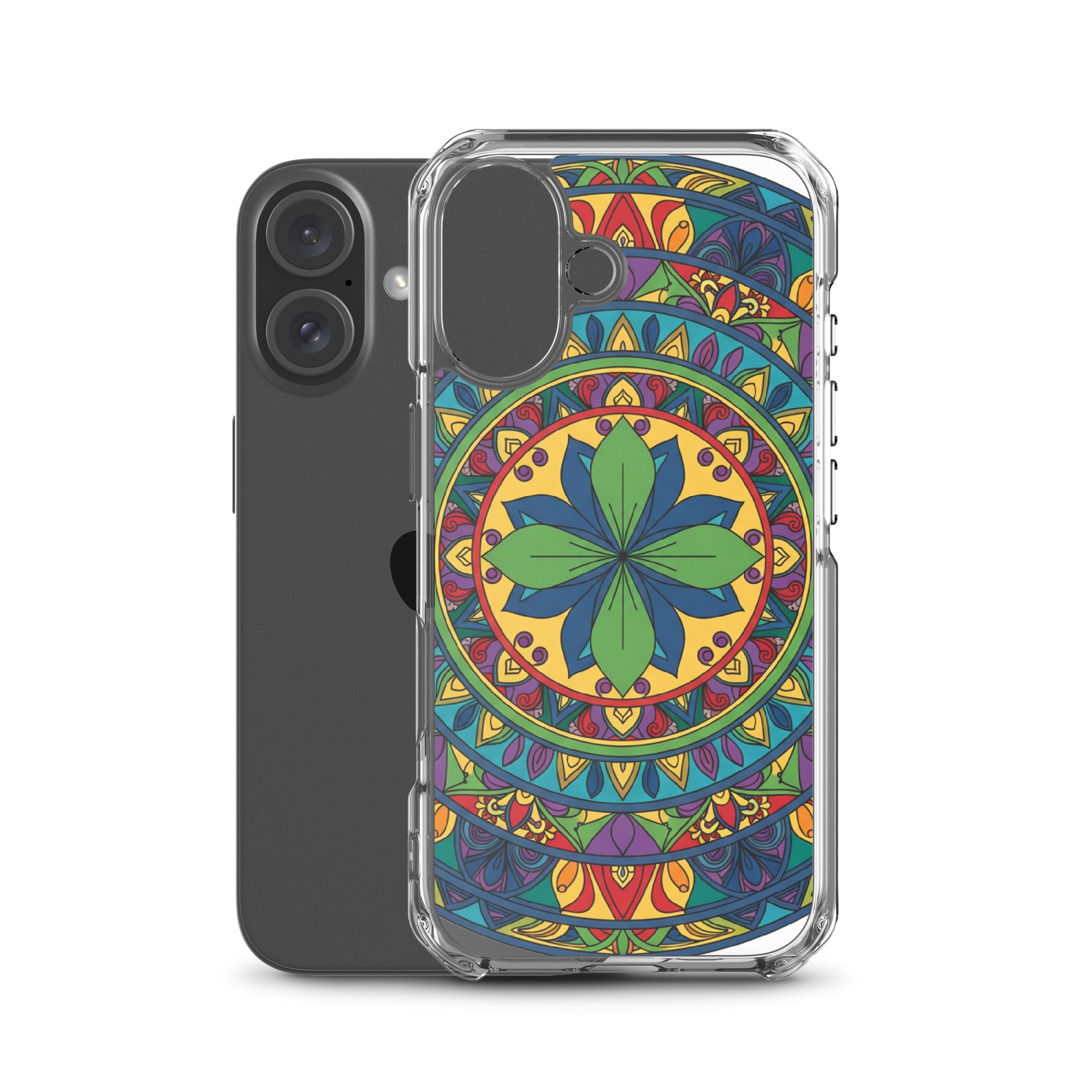 Mandala Art Clear Case – Slim Transparent Protective iPhone Cover