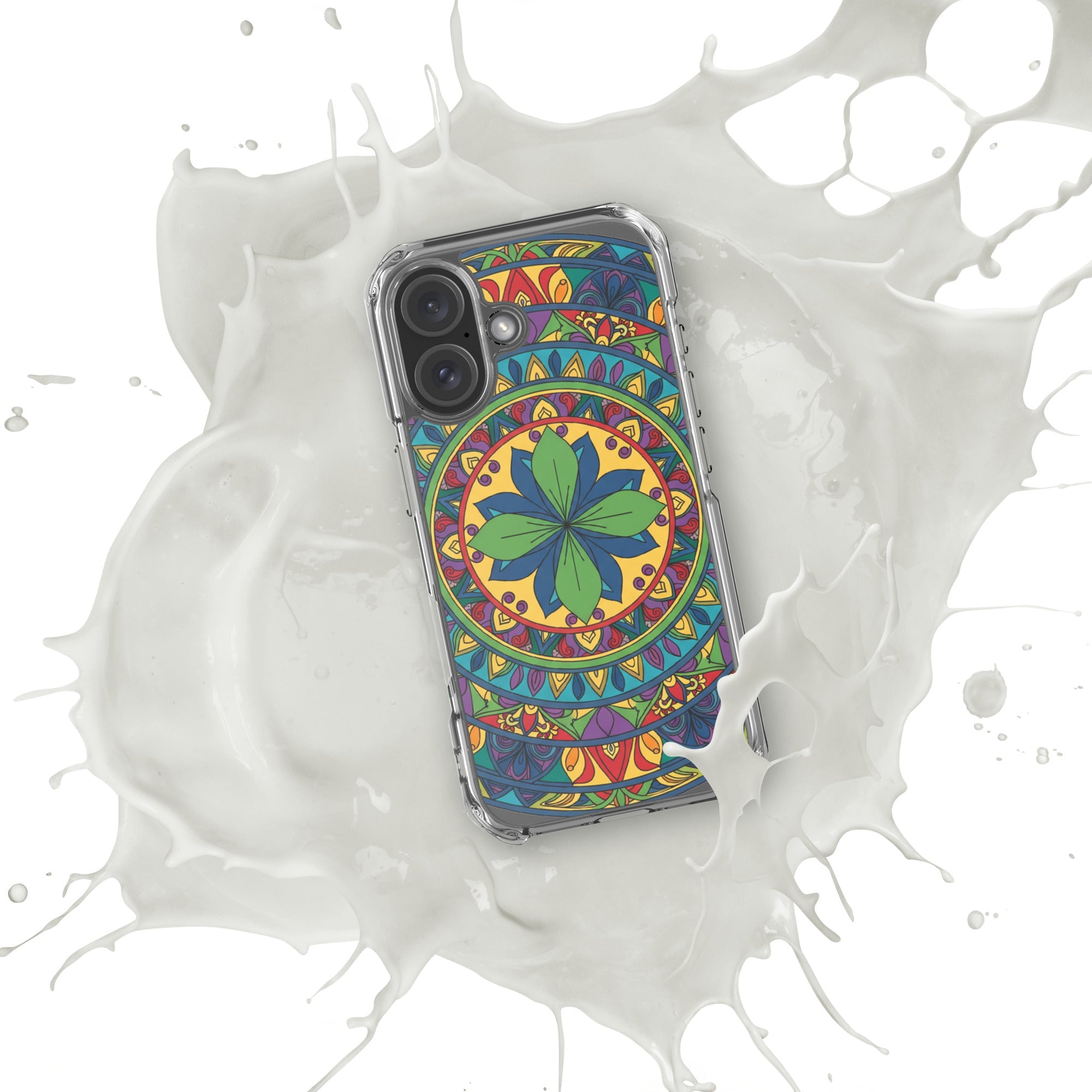 Mandala Art Clear Case – Slim Transparent Protective iPhone Cover