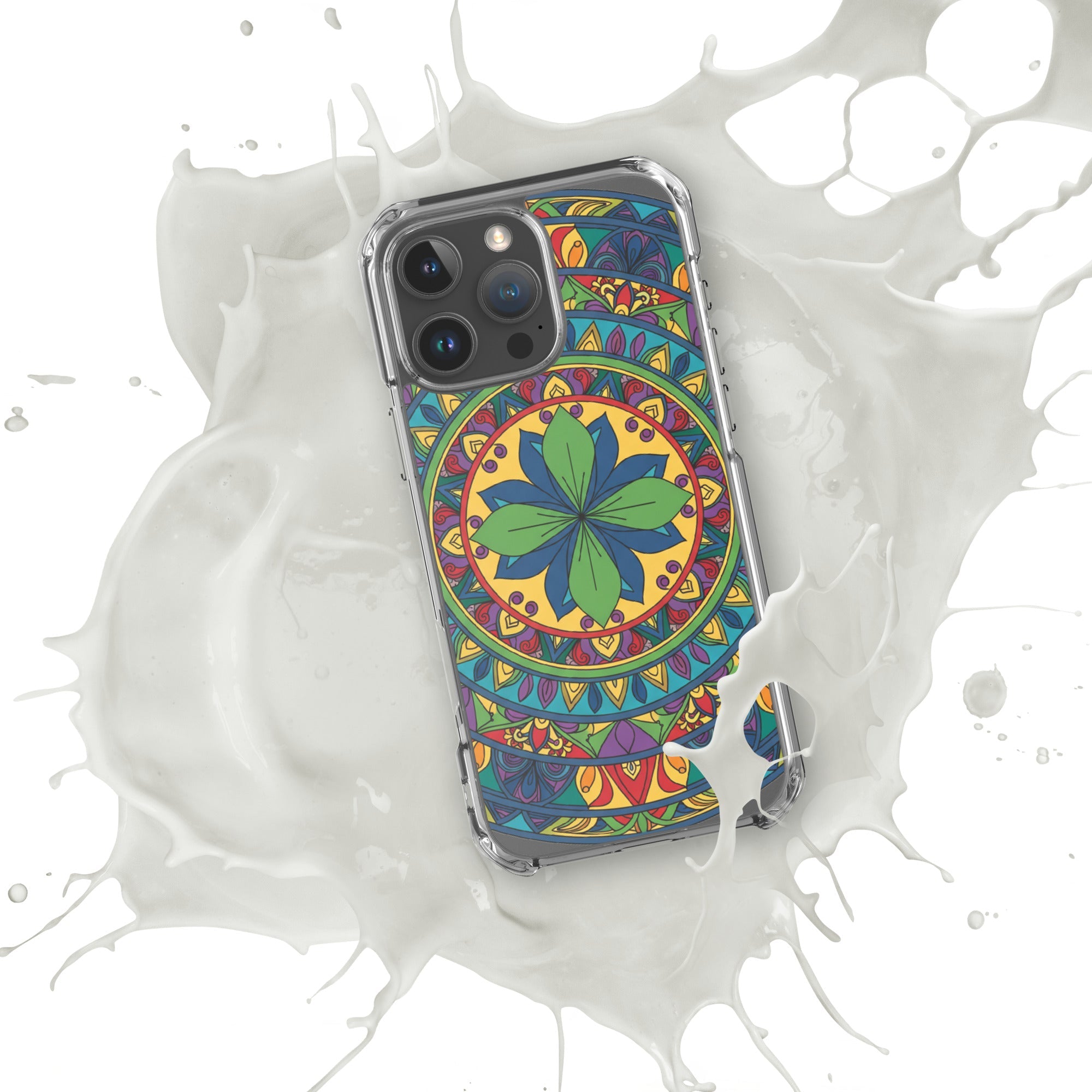 Mandala Art Clear Case – Slim Transparent Protective iPhone Cover