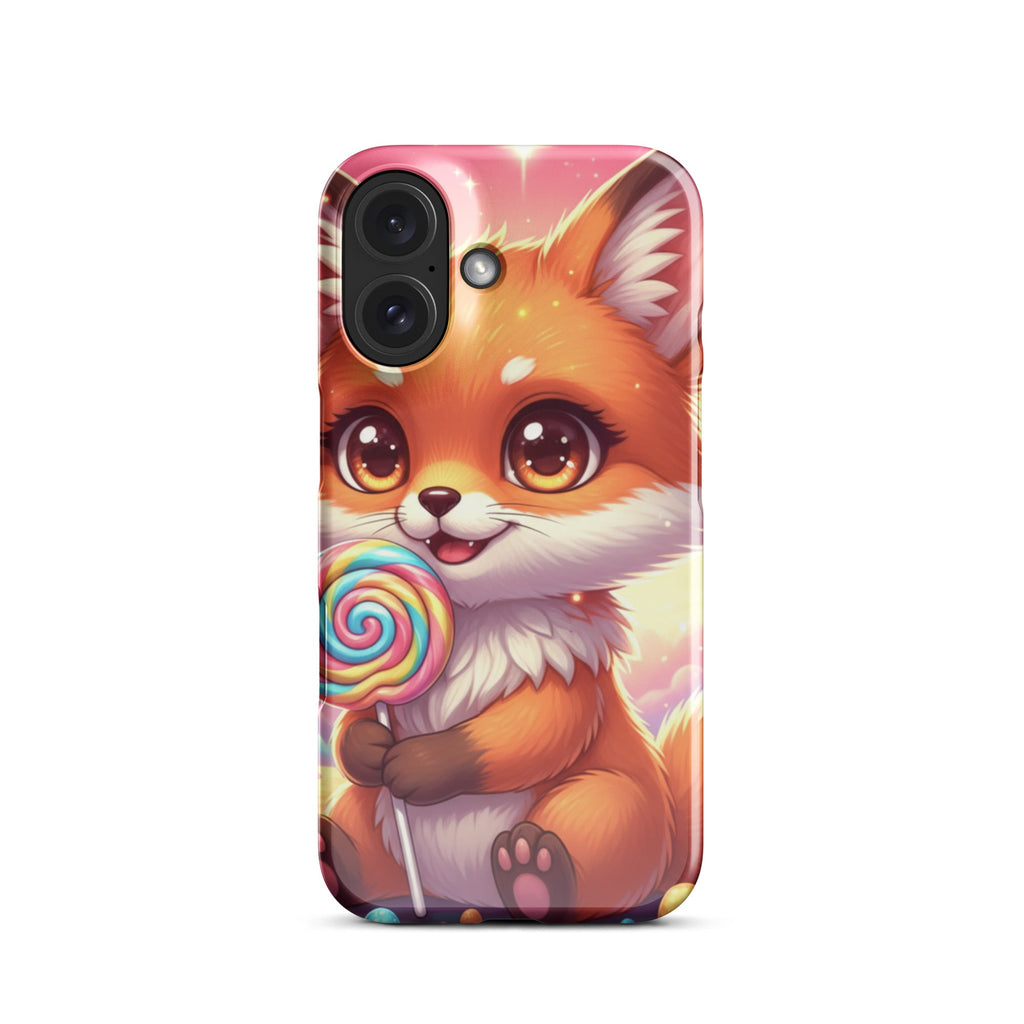 Playful Fox with Lollipop – Tough Protective iPhone Case