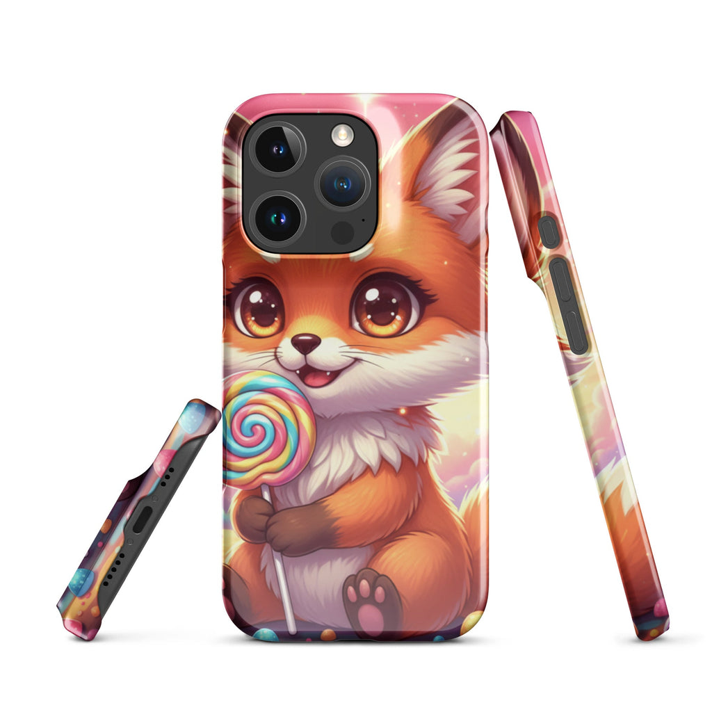 Playful Fox with Lollipop – Tough Protective iPhone Case