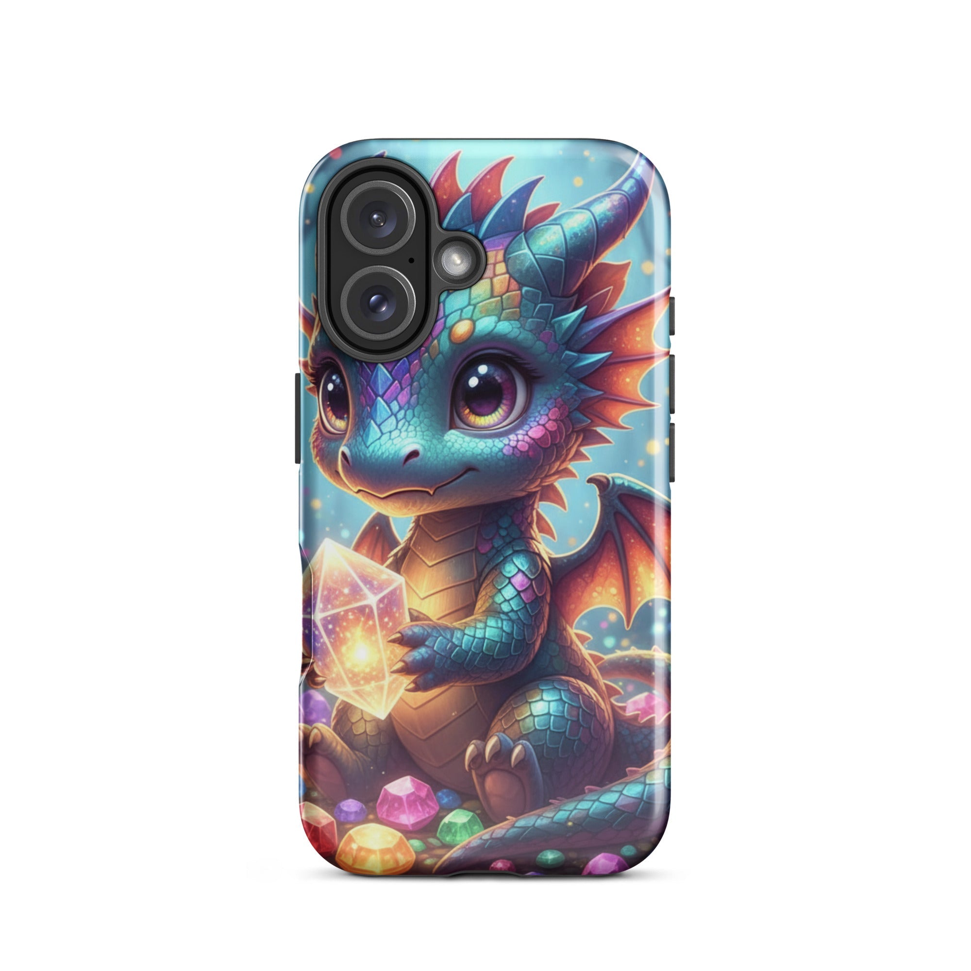 Baby Dragon with Crystal – Slim Hard iPhone Case