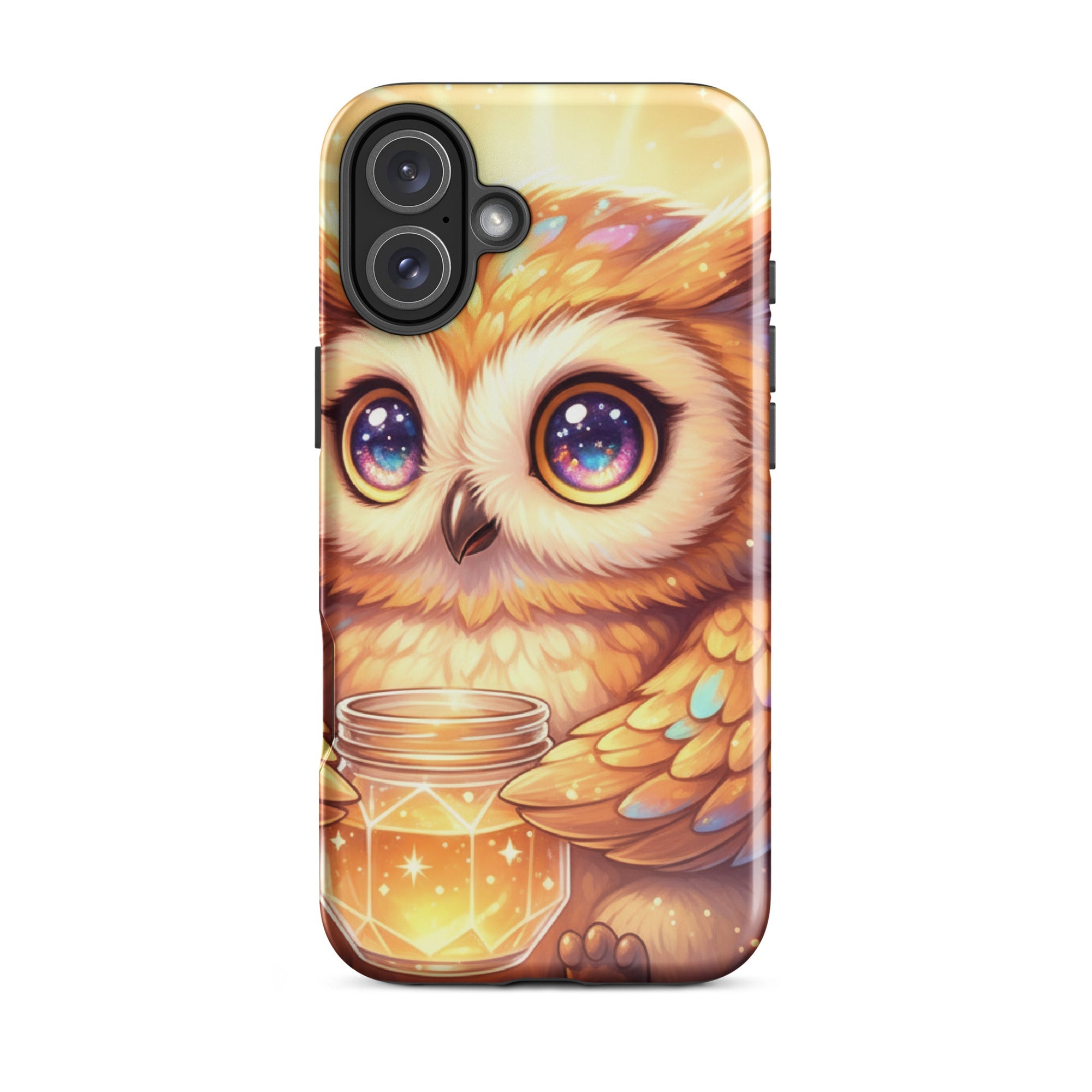 Golden Owl with Star Jar – Tough Protective iPhone Case