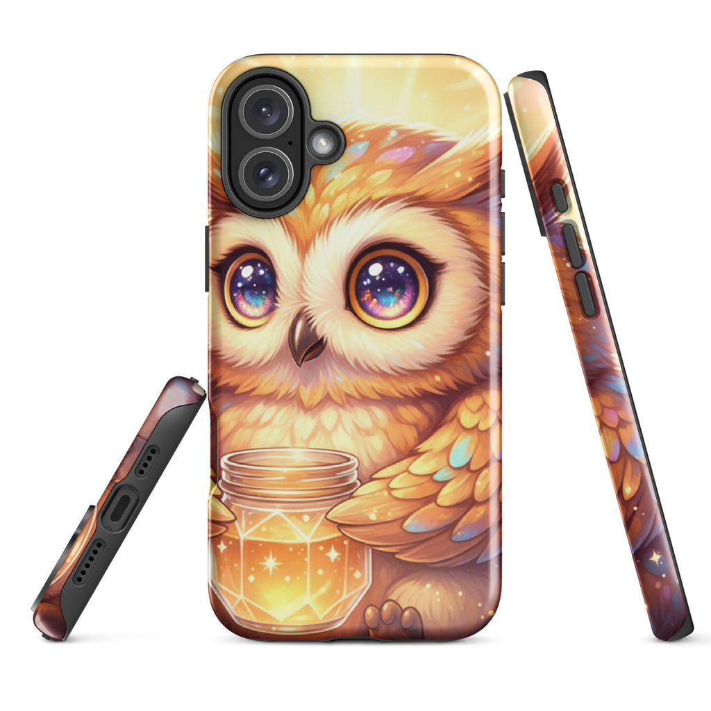 Golden Owl with Star Jar – Tough Protective iPhone Case
