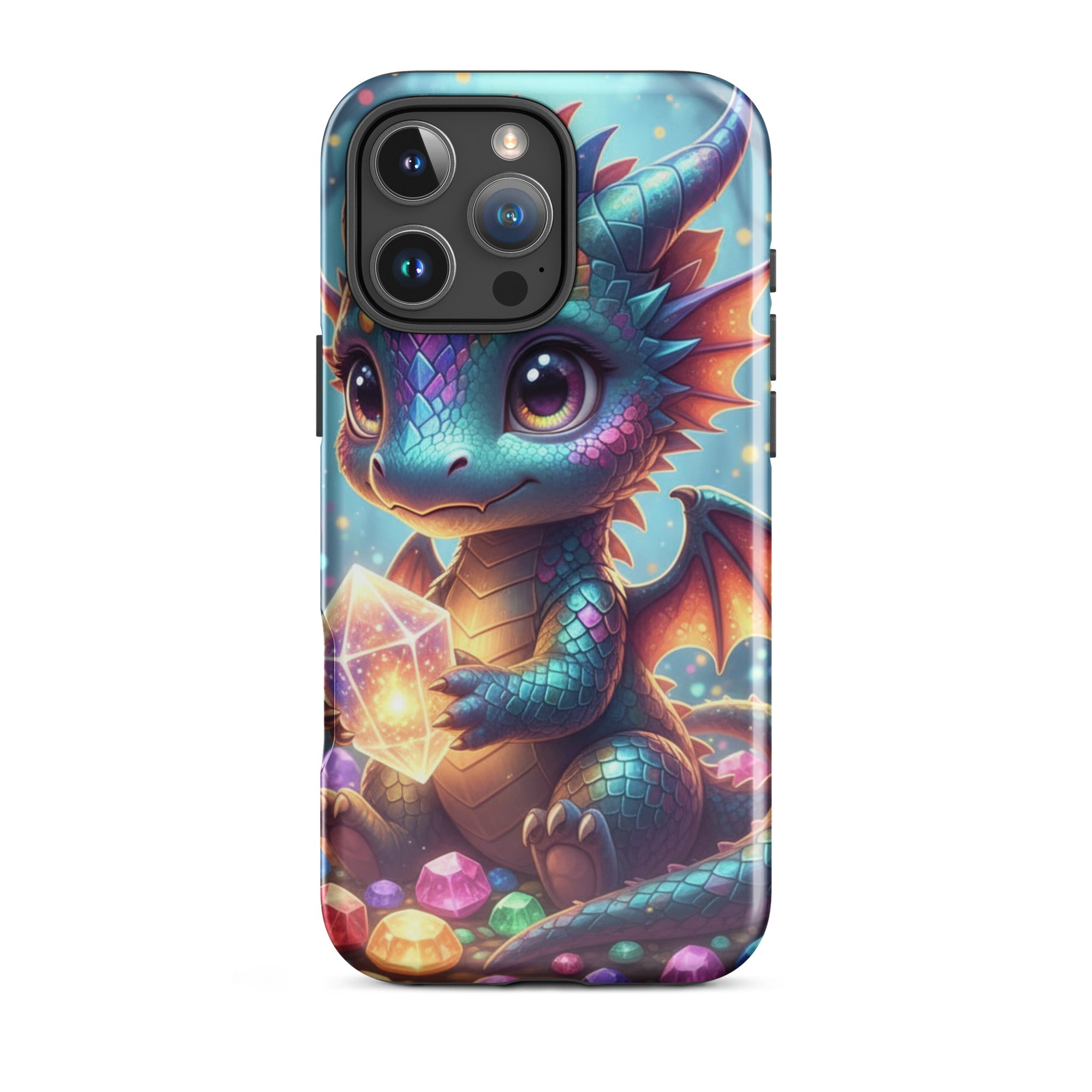 Baby Dragon with Crystal – Slim Hard iPhone Case