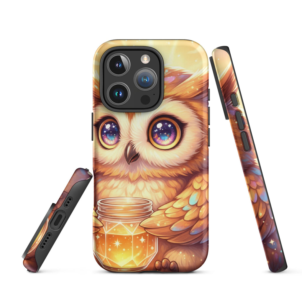Golden Owl with Star Jar – Tough Protective iPhone Case
